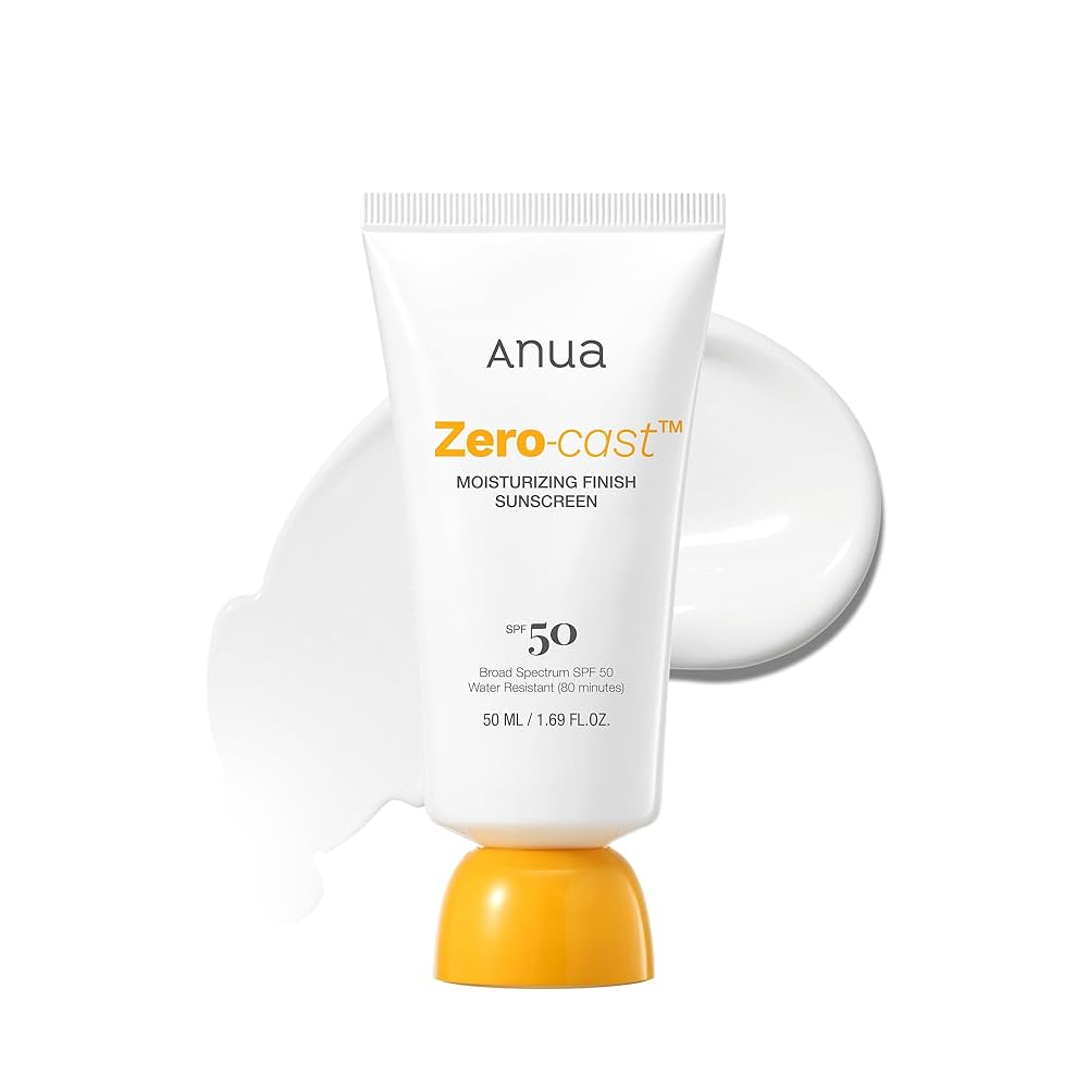 Anua Zero-Cast Moisturizing Finish Sunscreen SPF50+