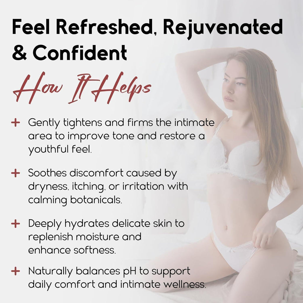 Vag Tightening Gel for Intimate Hydration & Rejuvenation   Natural Tightening Support for Vag Health   Feminine Care Gel for Dryness Firmness & Moisture Balance (20 Count (Pack of 1))